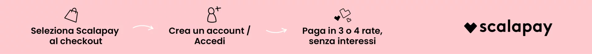 Scalapay - Paga in 3 rate senza interessi